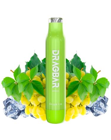 Pod Dragbar GRAPE ICE 600 puffs 20mg - SIN NICOTINA
