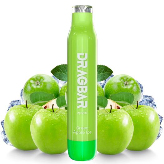 Pod Dragbar GREEN APPLE ICE 600 puffs - Zovoo by VooPoo - Desechable