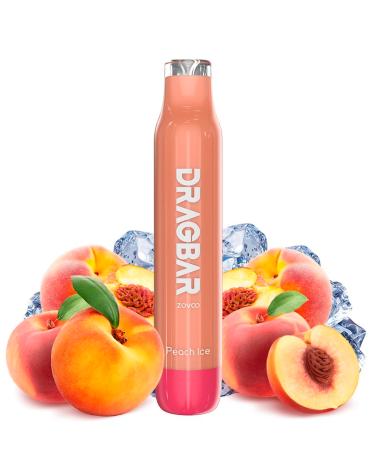 Pod Dragbar PEACH ICE 600 puffs - SIN NICOTINA