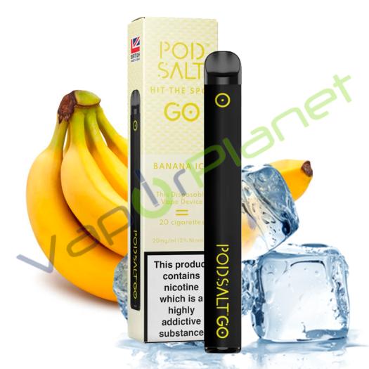 Pod Salt GO BANANA ICE Desechable Pod System 500 puff - 20mg