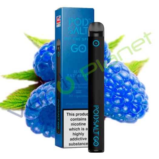 Pod Salt GO BLUE RASPBERRY Desechable Pod System 500 puff - 20mg