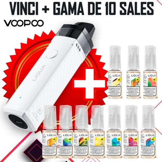 Pod VINCI VooPoo + 10 Sales de 10ml (Gama Completa de Liqua) Unidades Limitadas!