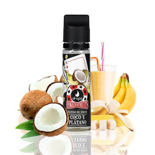 POKER FRUITS Batido de Coco Plátano【50ml】- DROPS POKER FRUITS Batido de Coco Plátano【50ml】- DROPS
