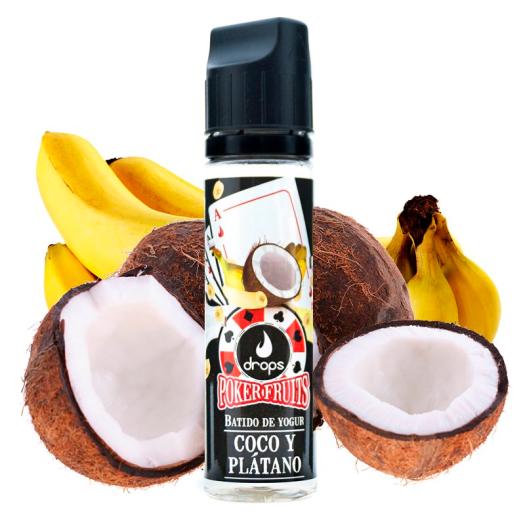POKER FRUITS Batido de Coco Plátano【50ml】- DROPS POKER FRUITS Batido de Coco Plátano【50ml】- DROPS