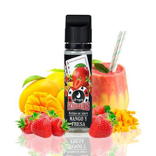 POKER FRUITS Batido de Mango Fresa【50ml】- DROPS