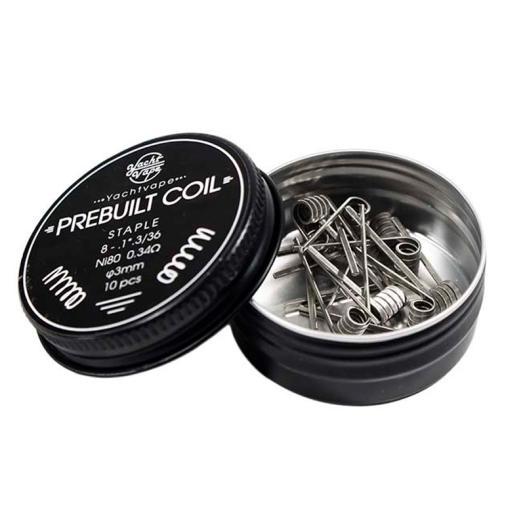 Prebuilt Coil Framed Staple 2-28/4 1*3/36 ni80 0.30Ω (10pcs) - Yachtvape