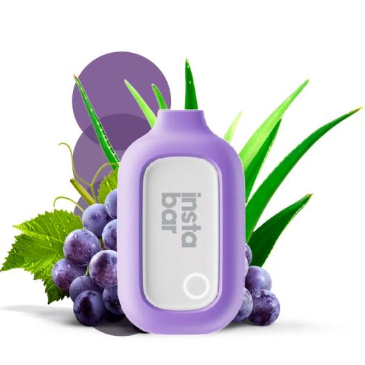 Puff Aloe Grape 5000Puff - 12ml - Insta Bar - SIN NICOTINA