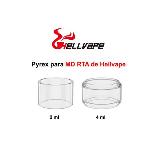 Pyrex 2ml/4ml para MD RTA - Hellvape