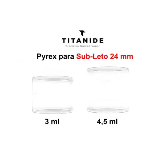 Pyrex/Glass de 3ml/4.5ml para Sub-Leto 24mm - Titanide