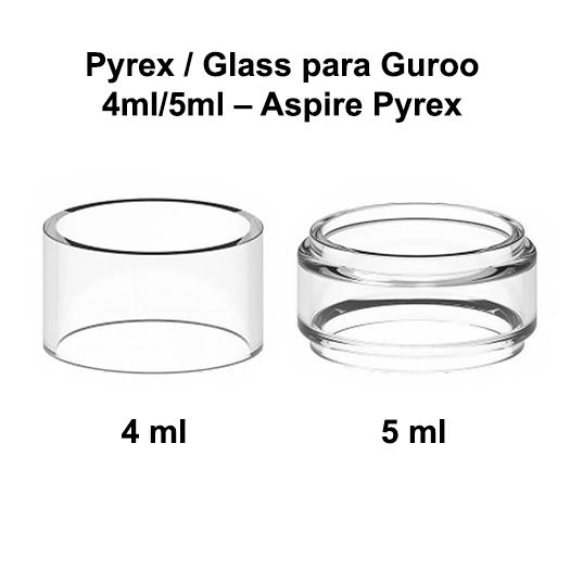Pyrex / Glass para Guroo 4ml/5ml – Aspire Pyrex