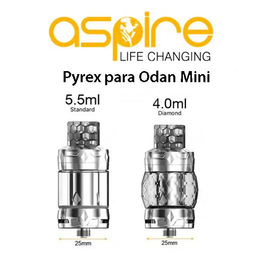 Pyrex / Glass para Odan Mini Subohm Tank 4 ml y 5,5 ml – Aspire Pyrex