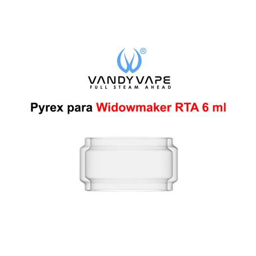 Pyrex para Widowmaker RTA Bulb Glass 6ml - Vandy Vape