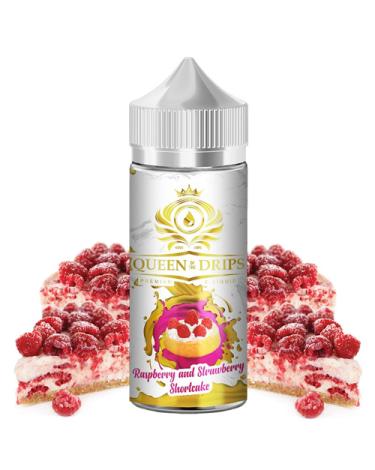 Raspberry & Strawberry Shortcake 100ml + Nicokits Gratis - Queen Of The Drips
