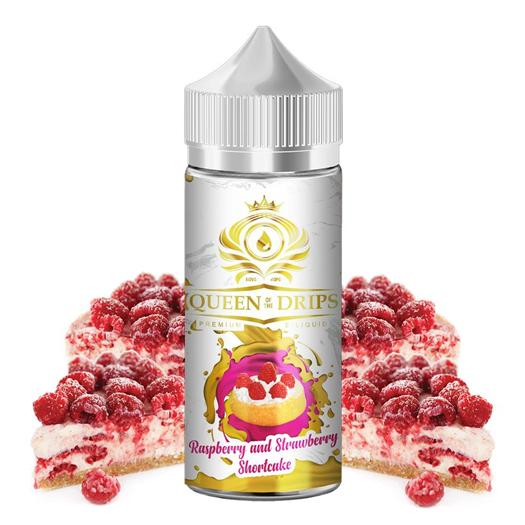 Raspberry & Strawberry Shortcake 100ml + Nicokits Gratis - Queen Of The Drips