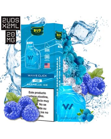 Raspblue Ice Wave Click 2ml x 2uds 20mg | 2 Cartuchos |