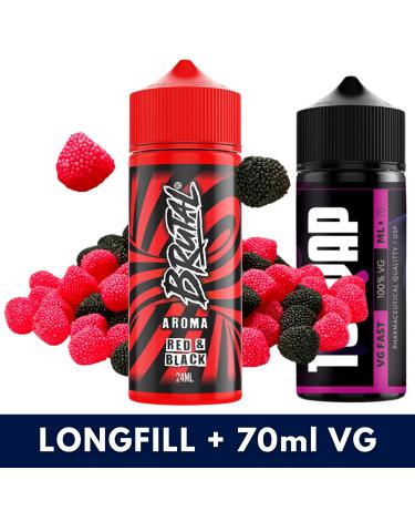 Red & Black 24ml/120 (Longfill) Just Juice Brutal + 70ml VG Fast