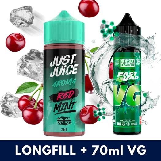 Red Mint Range 24ml/120 (Longfill) - Just Juice + 70ml VG Fast Red Mint Range 24ml/120 (Longfill) - Just Juice + 70ml VG Fast
