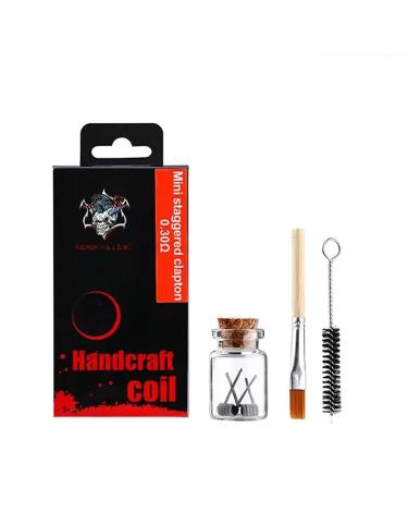 Resistencia Artesanal Mini Staggered Clapton 0.3ohm - Demon Killer Coil