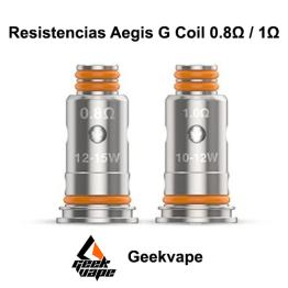 Resistencias Aegis G Coil 0.8Ω / 1Ω - Geekvape