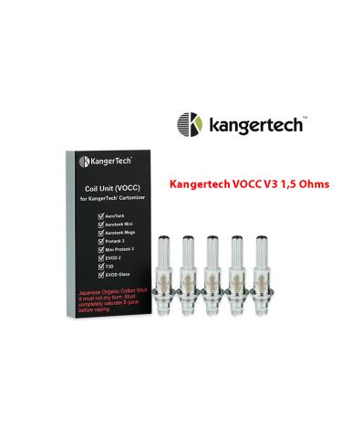 Resistencias Kangertech VOCC V3 1,5 Ohms – Kangertech Coil