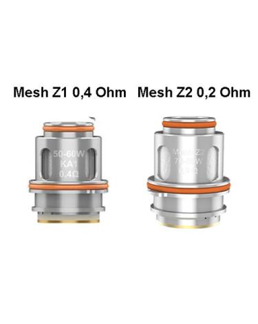 Resistencias Mesh Z1 0.4Ω y Mesh Z2 0.2Ω – Serie Z Geekvape