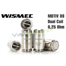 Resistencias MOTIV DS Dual Coil 0,25 Ohm – Wismec Coil