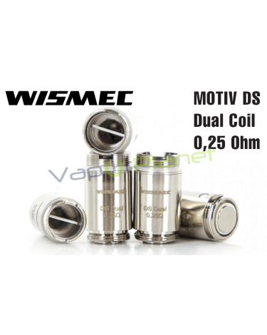 Resistencias MOTIV DS Dual Coil 0,25 Ohm – Wismec Coil