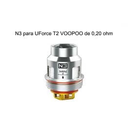 Resistencias N3 para UForce T2 VOOPOO de 0,20 ohm – Voopoo Coil