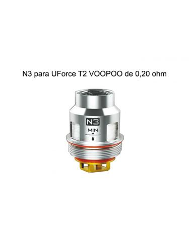 Resistencias N3 para UForce T2 VOOPOO de 0,20 ohm – Voopoo Coil