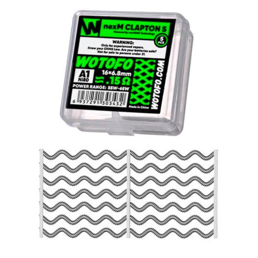 Resistencias NexMesh Clapton S (5pcs) - Wotofo