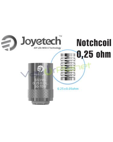 Resistencias Notchcoil 0,25 ohm – Joyetech Coil