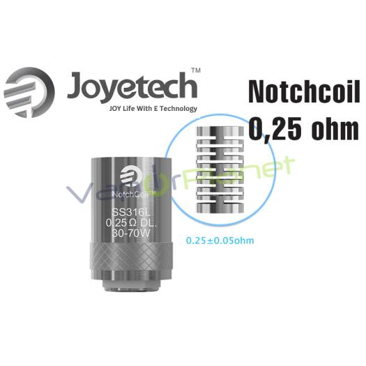 Resistencias Notchcoil 0,25 ohm – Joyetech Coil