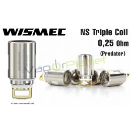 Resistencias NS Triple Coil 0,25 Ohm ( Predator ) – Wismec Coil