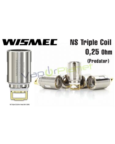 Resistencias NS Triple Coil 0,25 Ohm ( Predator ) – Wismec Coil