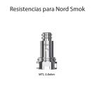 Resistencias para Pod Nord MESH MTL 0.8Ω - Smok