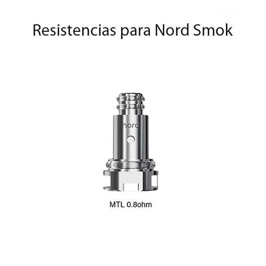 Resistencias para Pod Nord MESH MTL 0.8Ω - Smok