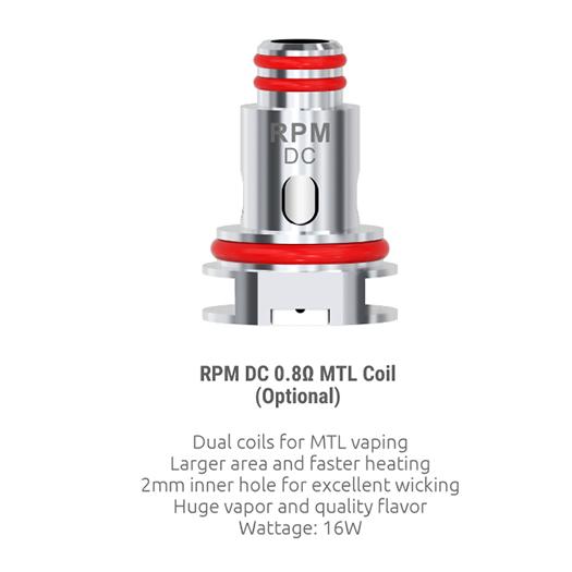 Resistencias RPM DC 0.8Ω MTL - Smok