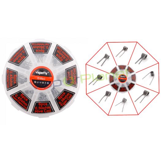 Resistencias Vapeo - Kit 48 (8 en 1) Resistencias Vapeo