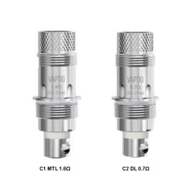 Resistencias Vaptio Cosmo C1 MTL 1.6Ω y C2 DL 0.7 Ω