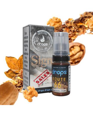 ROUTE 66 Drops Sales 10 ml 10mg y 20mg - SALES DE NICOTINA