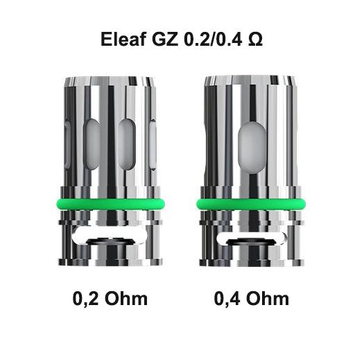Résistencias GZ 0.2/0.4 Ω - Eleaf Résistencias GZ 0.2/0.4 Ω - Eleaf