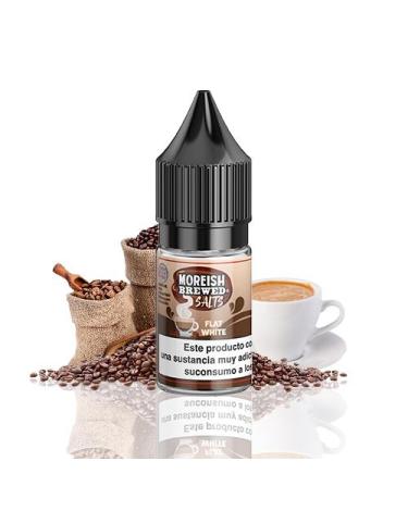 Salts Flat White - Moreish Brewed 10 ml – 10mg y 20mg – Líquido con SALES DE NICOTINA