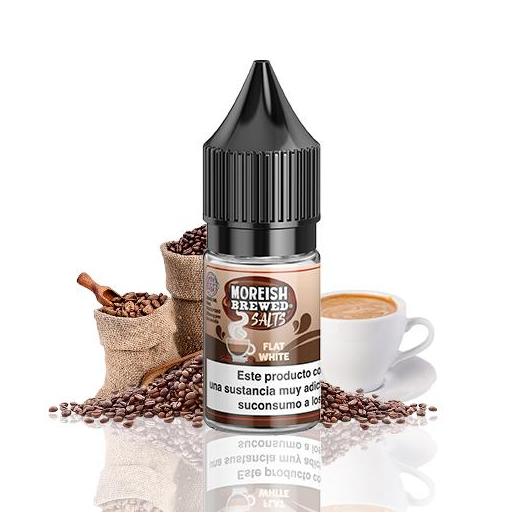 Salts Flat White - Moreish Brewed 10 ml – 10mg y 20mg – Líquido con SALES DE NICOTINA