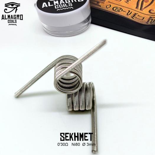 SEKHMET - Single coil 0.30Ω Ni80 ⵁ3mm 4.5 vueltas ALMAGRO Coils