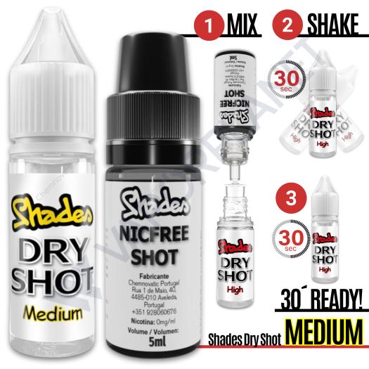 SHADES Dry Shot | MEDIUM Level | 60ml 10mg - 120ml 5mg |