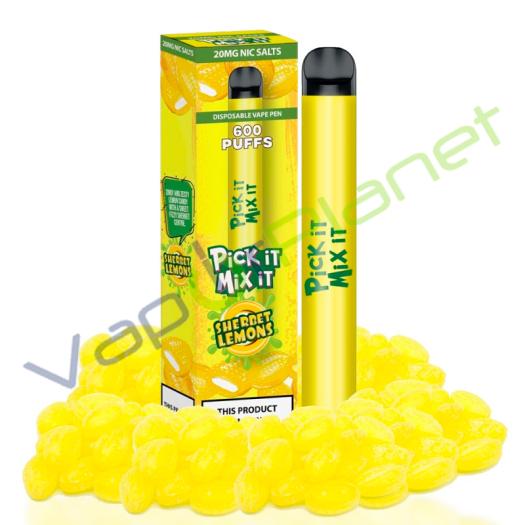 SHERBET LEMON Pick It Mix It 20mg Salt - Desechable