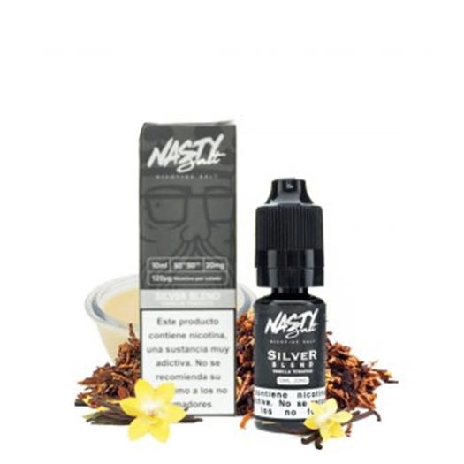 SILVER BLEND - NASTY JUICE 10 ml - 10 mg y 20 mg - Líquido con SALES DE NICOTINA SILVER BLEND - NASTY JUICE 10 ml - 10 mg y 20 mg - Líquido con SALES DE NICOTINA