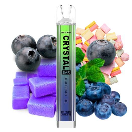 Ske Desechable Crystal Bar Blueberry Bubblegum 20mg