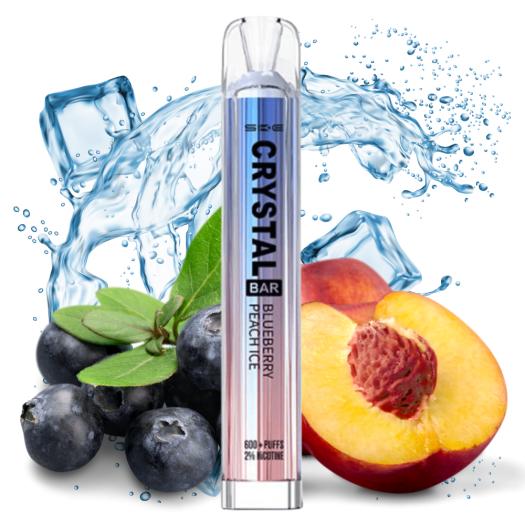 Ske Desechable Crystal Bar BLUEBERRY PEACH ICE 20mg