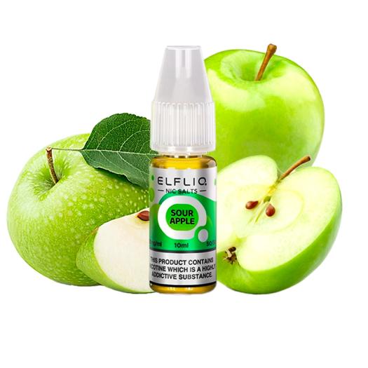 Sour Apple Nic Salt 10ml - Elfliq by Elf Bar